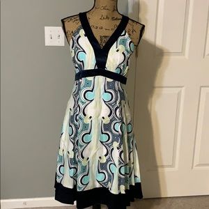 Grace Dane Lewis sz 8P geometric fit n flare dress